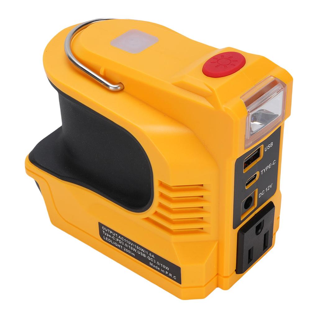 180W Portable Inverter Converter for DCB204 DCB200 DCB203 18V 20V Li Battery DC USB Type C AC