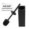 304 Stainless Steel Floor-Standing Toilet Brush with Punch-Free Wall Mount & Deodorizing Long Handle