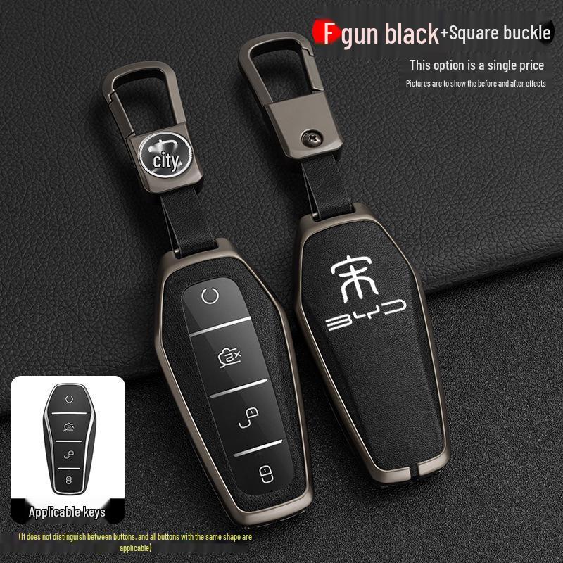 BYD Song Tang Max G5 E5 Qin Car Metal Key Case - Creative Shell Design
