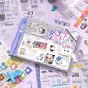 Transparent Stickers 3D Sticker Book PET Sticker Text Stickers Journal Stickers  Notebook Decor
