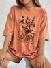 Tokyo Flowers And Birds Cotton Washed TShirts Womens Summer Oversized T Shirt ONeck Short Sleeve Tops Casual Women Clothes