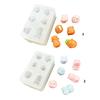 Multiple Use 6 Cavity Silicone Mould Resin Art Tools Capybara Hippo Miniature Decoration Craft Projects