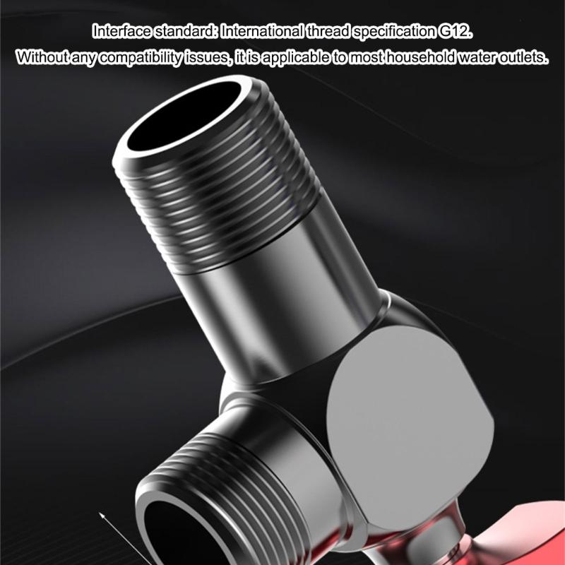 1/2 Zoll Winkelabsperrventile Badezimmer Hoher Durchfluss Heiß-/Kaltwasser Absperrventile Wasserflussregelventile Regler