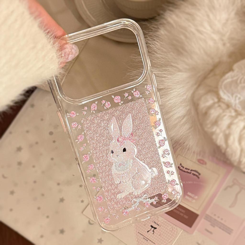 Cute Cartoon Rabbit Phone Case for iPhone 16, iPhone 17, and iPhone 17 Pro Max