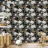 Exotic Leaves, Flowers and Animals Wallpaper for Living Room and Bedroom 50x1000