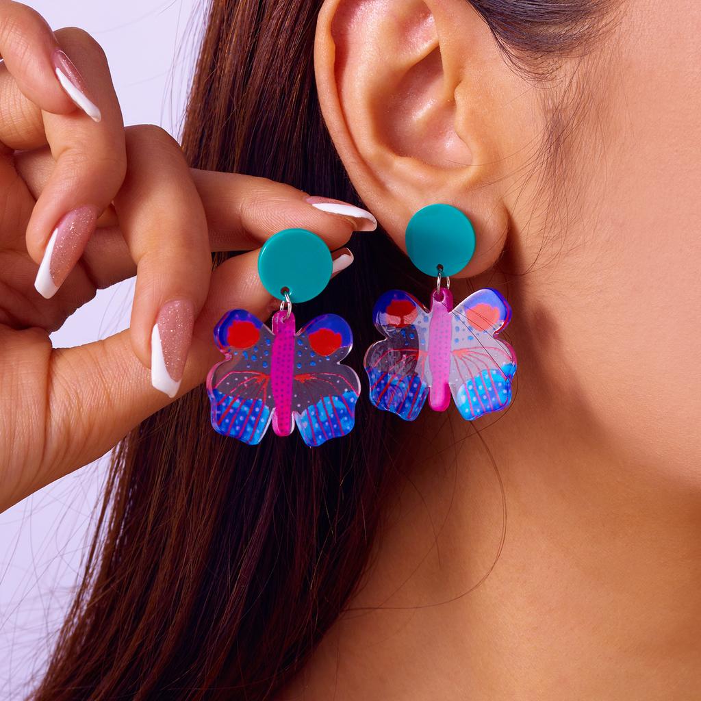 Multicolor Imitation Fruit Drop Earrings for Women Girls Acrylic Strawberry Pineapple Lemon Pendientes Earring Party Jewelry