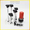 1set 12V 130DB 20A 5 Chrome Trumpet Musical Air Horn + Compressor Kit Silver Fits For Car Truck Car Speakers Accessories Parts