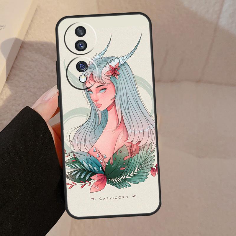 Horoscope Girl Scorpio Taurus Virgo For Honor Magic 7 Pro 5 6 V5 Case For Honor 200 400 50 70 90 Lite X8a X8b X9a X9b X9c Cover