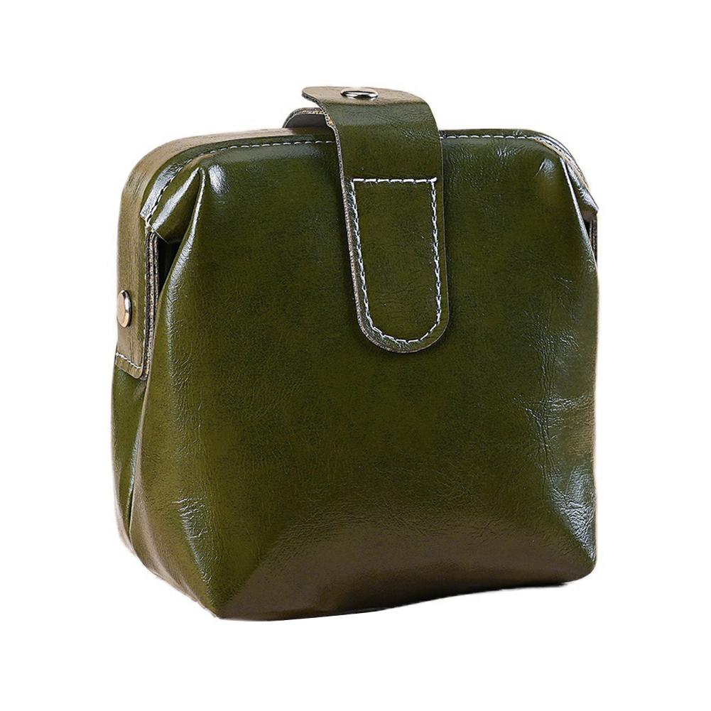 Soft Leather Headphone Bag Lipstick Storage Bag Retro Style Jewelry Storage Bag Small Travel Makeup Bag Portable Wallet