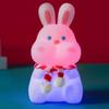 Rabbit Silicon Silicon Night Light Type-C Charging Colorful Remote Control Patches Following Sleeping