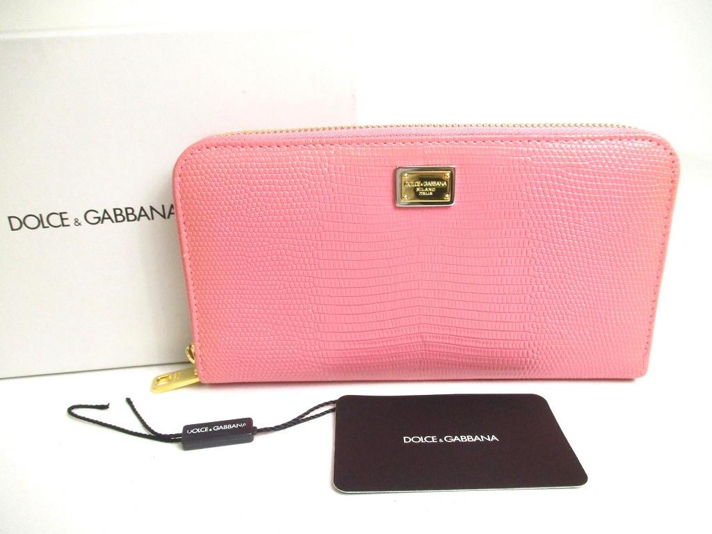 

Автентичний гаманець Dolce & Gabbana Plate Pink Round Zip Wallet #a394 Refurbished