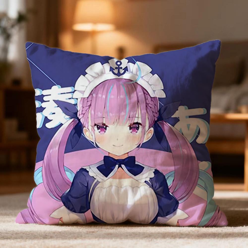 

Popular M-MMinato Aqua Cushion Cover Soft Washable Pillow Case Multi-Scene for Couch Bed Travel Office Use 30cmx30cm