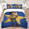 3pcs Star Woody Pattern Bedding Set, 1* Cover + 2*Pillowcases, Printed Bedding Set, Soft and Comfortable, Suitable for Bedroom D068