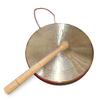 Kashor de Latão Tradicional para Pooja com Bastão de Madeira, 16,5 cm de Diâmetro | Sino Gong/Ghanta/Sino de Pooja/Kashi