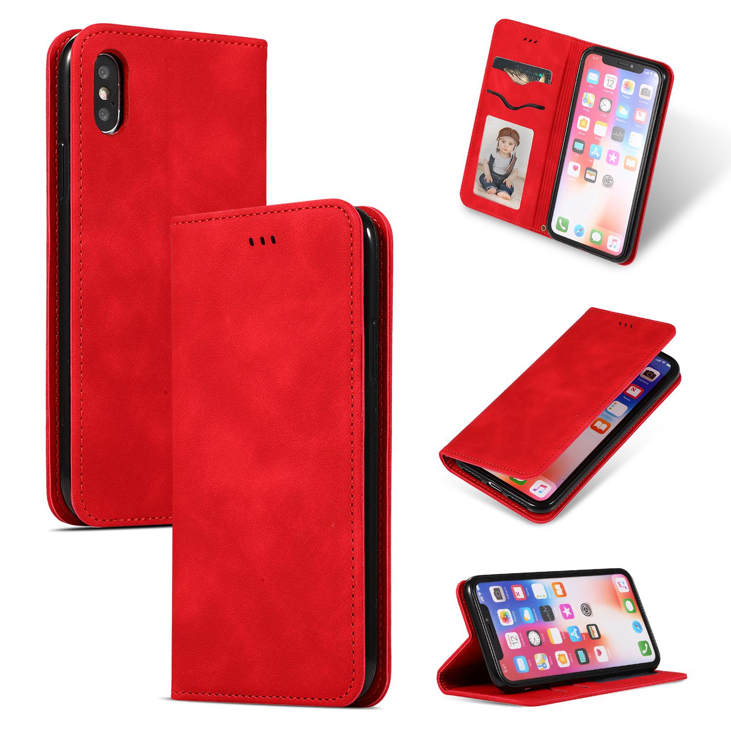 

Retro Soft Magnetic Flip Leather Case For iPhone 16 15 14 13 11 12 Pro XS Max XR 8 7 Plus SE Mini Phone Wallet Card Stand Cover for iPhone 16Pro Max