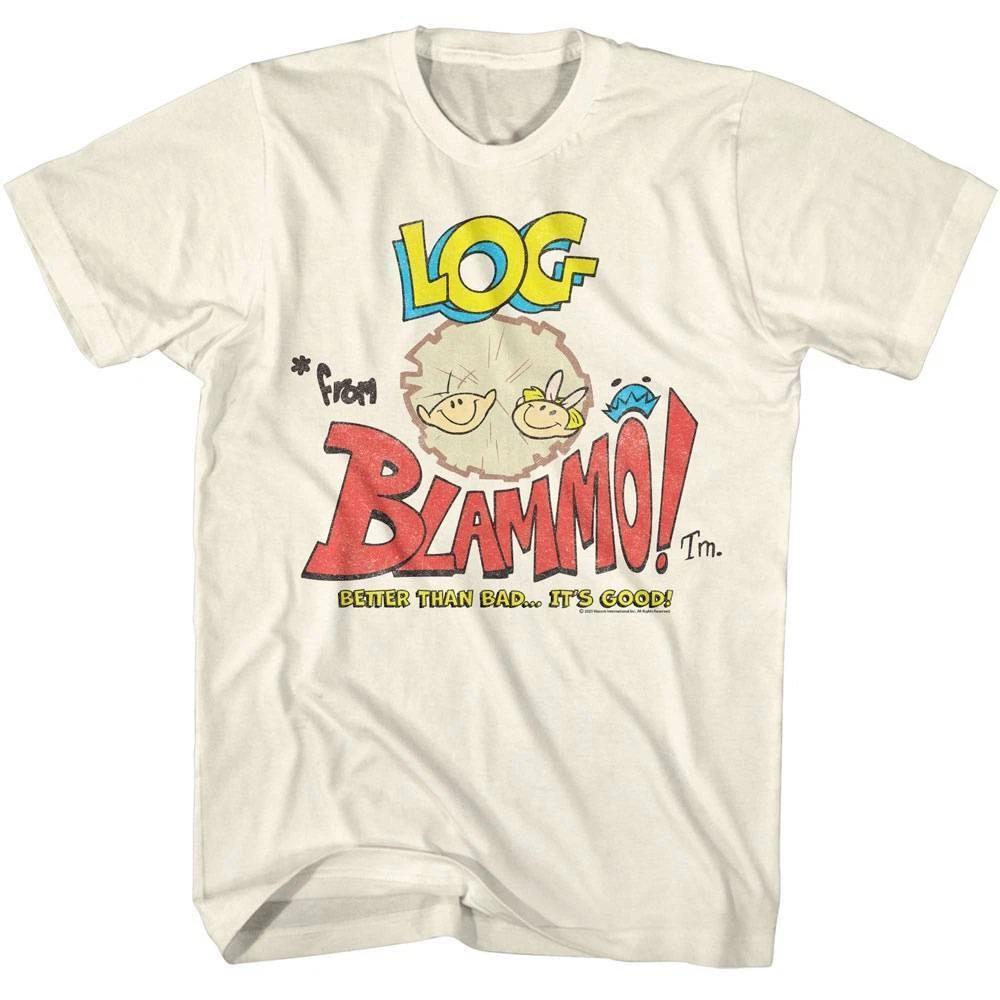 Ren and Stimpy Log from Blammo Ad Men s T Shirt L