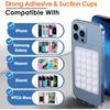 6/3/1 Stück Saugnapf Wandständer Matte Multifunktionaler Silikon-Saugnapf-Handyhalter Quadratische Rutschfeste Einseitige Lederhülle Halterung