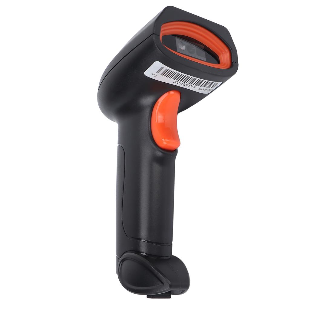 Handheld-Barcodescanner, kabelloser 2D-Barcode-AI-Intelligenter Voice-Broadcast-Scanner mit Empfänger