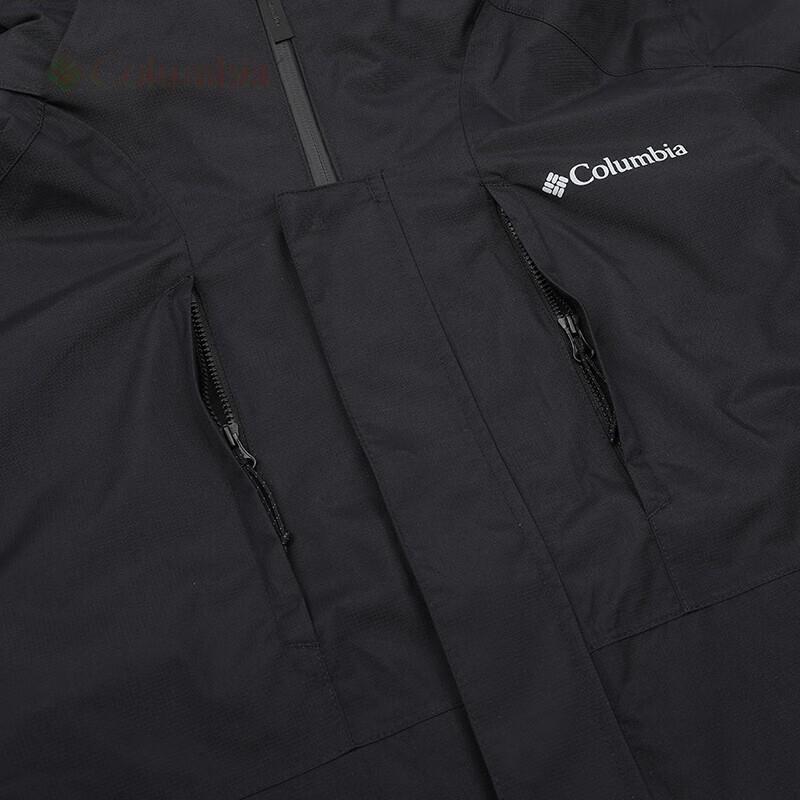 Columbia Comfortable Skin-Friendly Hooded Zipper Three-In-One Climbing Jacket Men Jackets Black WE1725-010