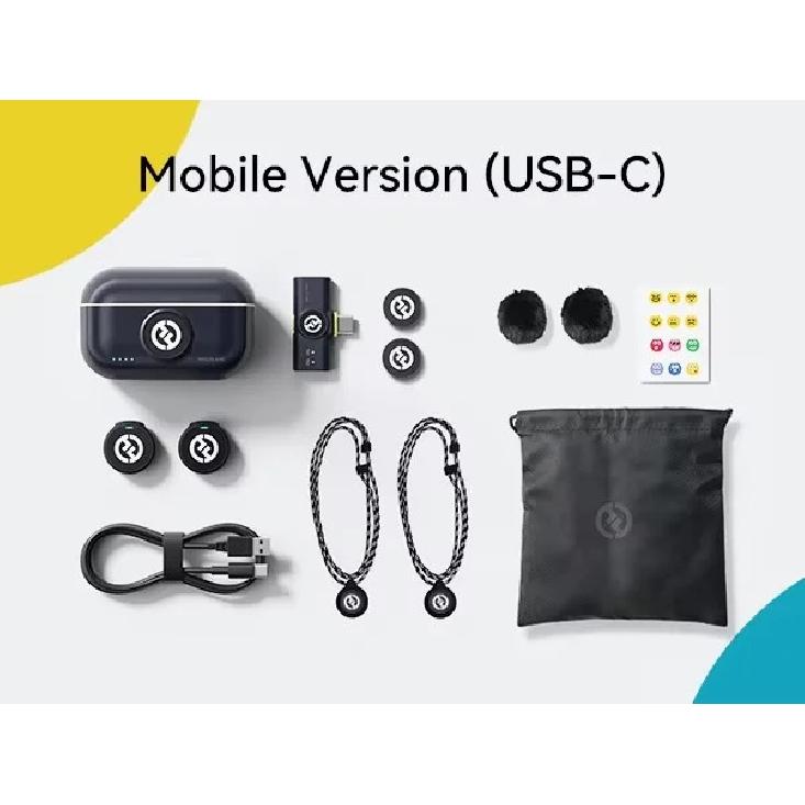 

Hollyland Lark M2 Wireless Lavalier Microphone for iPhone Camera 300m Range Noise Cancellation 30H Battery for Photography Vlog Type-C Version