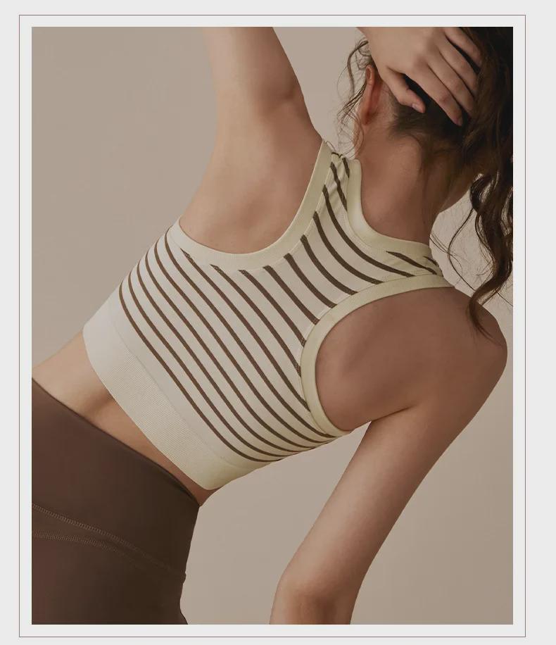 Shockproof Sports Bra for Women - Professional Running & Yoga Wear with Stylish Back Design