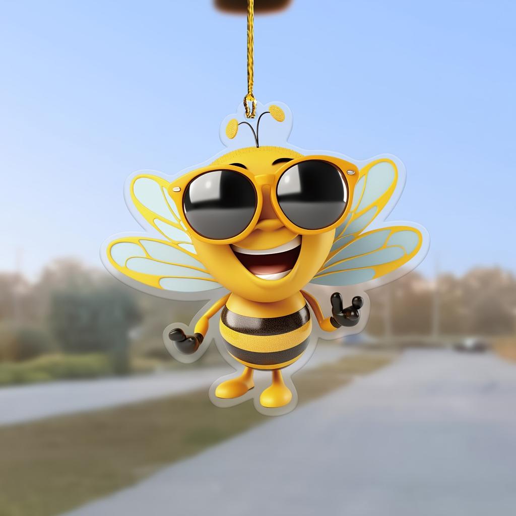 Pandantiv Nou Acrilic Albinuță Drăguț Drăguț Pandantiv Mașină Decorațiuni de Crăciun Pandantiv Mașină Pandantiv Chei