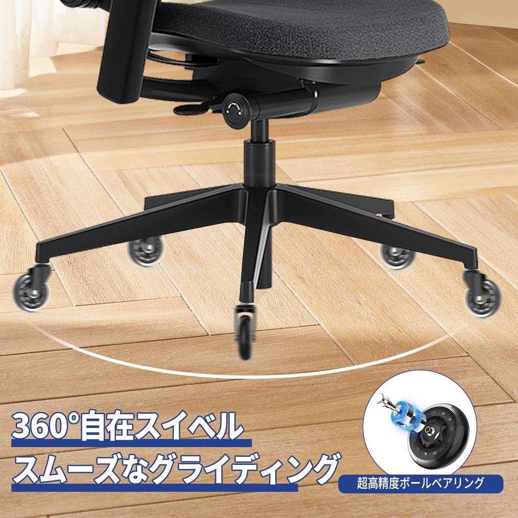 Polyurethan-Rollen, Stecktyp, 11 mm x 22 mm Achsdurchmesser (5er-Set), Universelle Ersatzrollen für Stühle, 360-Grad-Drehung, Leiser Lauf,