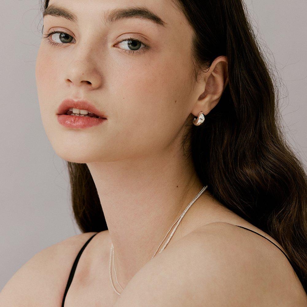 [925 Silver] Twinkle Layered Necklace_Vh25Nnne110V