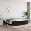 Bed Frame with Mattress - Maison Exclusive - 180x200 Cm - Black - Pocket Springs - Polyester Fabric