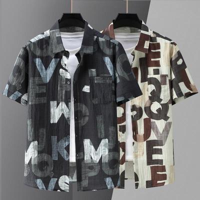 Summer Oversized Shirt Man Tops Fashion Plus Size 4XL-11XL Casual Short Sleeve Men's Shirts