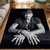 Rock Legend Johnny Halliday carpet Suitable for all seasons Home Decor Doormat Office chair cushion Protective pad