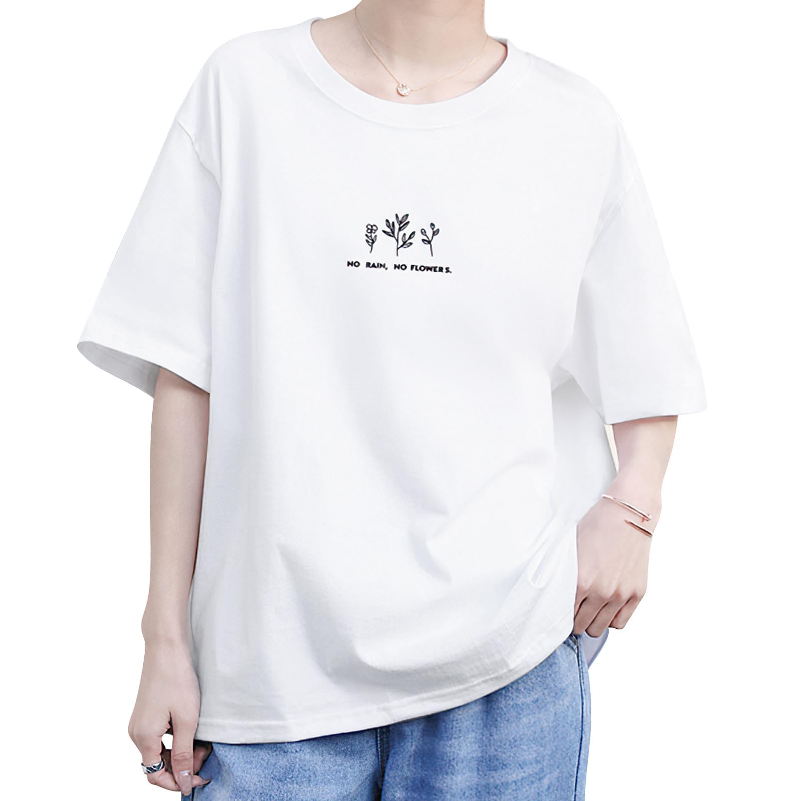 

cute item for smooth to the crew for going summer [AOY] Women s short-sleeved t-shirt [Adult t-shirt, must-have summer, touch] Tops, cut-and-sew, белый