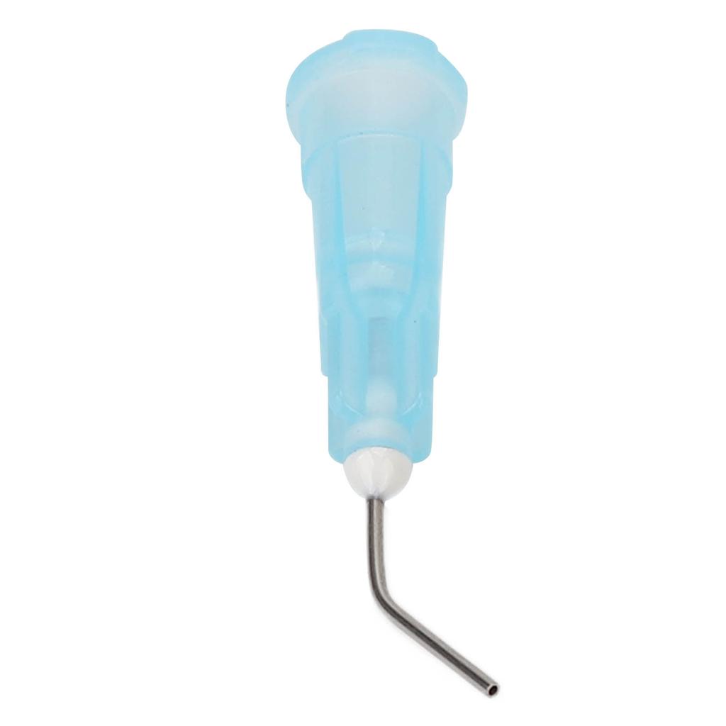 100 unidades Desechables Dental Pre Doblado Puntas de Aguja de Irrigación Puntas de Aguja Dispensadora Accesorio de Repuesto