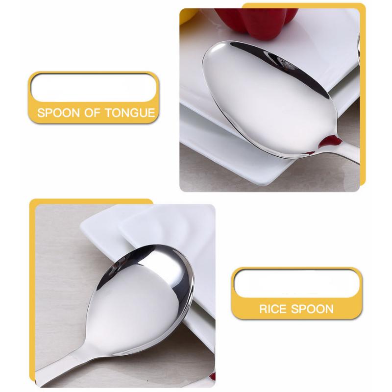 HANYANG łopatka ze stali nierdzewnej łyżka do zupy kuchnia gotowanie łopatka łyżka załadowany smażenie ryb łopatka wyciek łyżka duża wyciek łyżka