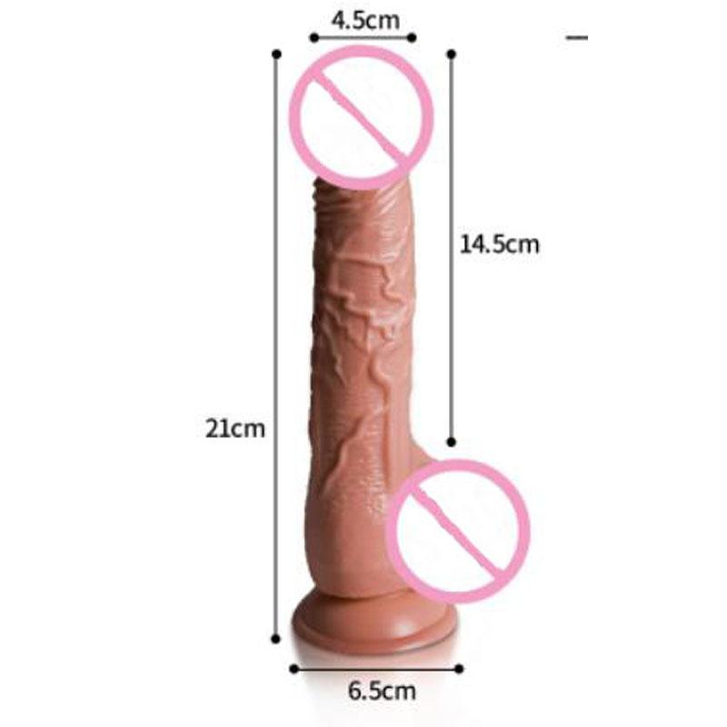 Dámské silikonové erotické hračky pro ženy Vibrátory pro ženy Vyhřívané rotační teleskopické dildo Párová masturbace Dálkové ovládání G-bod stimulace Sexuální hračky