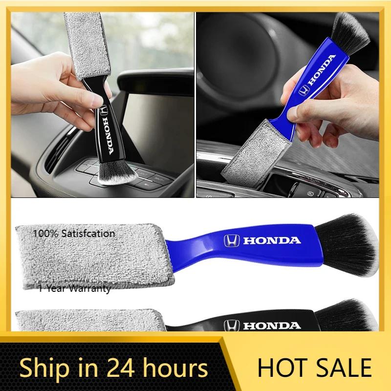 2025 Hot 1pc 2 In 1 Car Air Outlet Cleaning Brush Dashboard Duster Brushes For Honda Pilot Odyssey Jazz Accord City Civci CRV FI