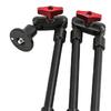 Camera Arm with 1/4' and 3/8' Thread Portable Aluminum Alloy Mount for Flash Light for Webcam for DSLR Camera Smartphone Monitor