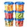 Food Storage Containers Stackable Sealed Storage Box with Twist Top Cover BPA-Free Moisture-proof Sealed Jars Kitchen Organizer