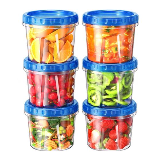 Food Storage Containers Stackable Sealed Storage Box with Twist Top Cover BPA-Free Moisture-proof Sealed Jars Kitchen Organizer