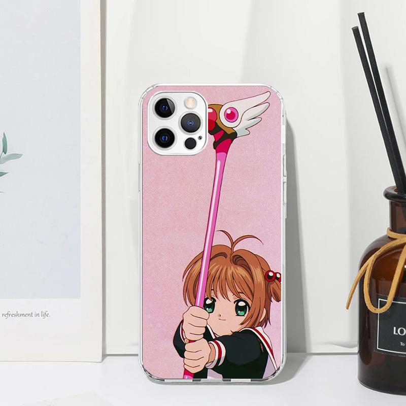 

CardCaptor Sakura Anime Phone Case For Iphone 17 Air 16 15 Plus 16E 14 Pro Max 13 Mini 12 11 7 8 SE Fundas Soft Back Cover 17 Ai iPhone 13 Mini