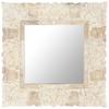 Day and Night - Day and Night Solid White Mango Wood Mirror 50x50 Cm
