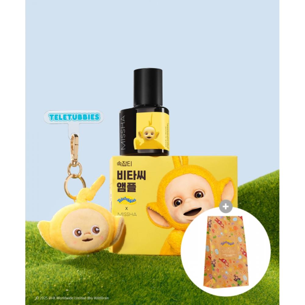 Missha [teletubie Edition] Vitac+ Blemish Elastic Ampoule  Key Ring Configuration+teletubi Paper Bag Gift FREE