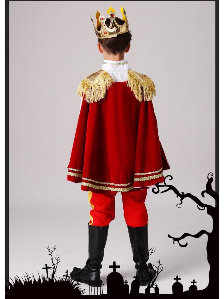 Costum Cosplay de Halloween pentru Copii Rege Prinț pentru Băieți