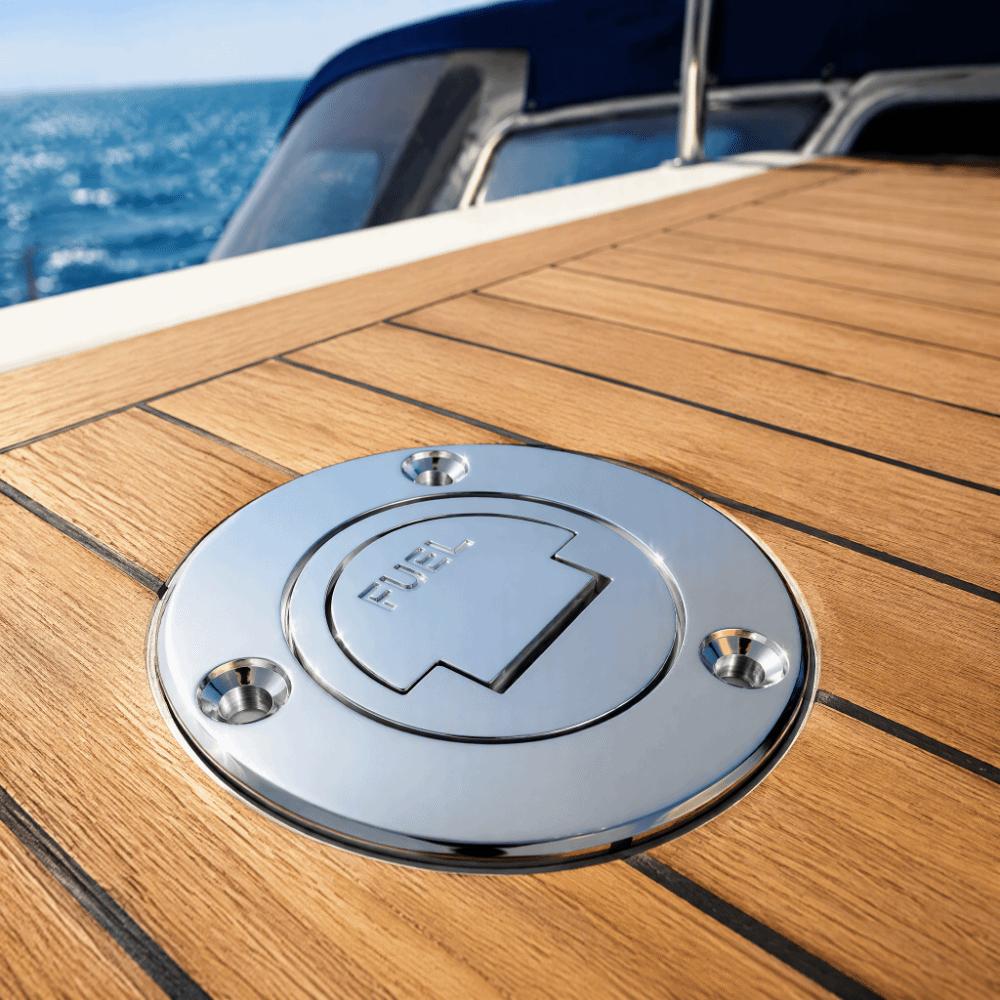 Stainless Steel Keyless Cap 38mm Boat Fuel Cap Solid Gas Filler Neck  Yacht Fuel System Refit