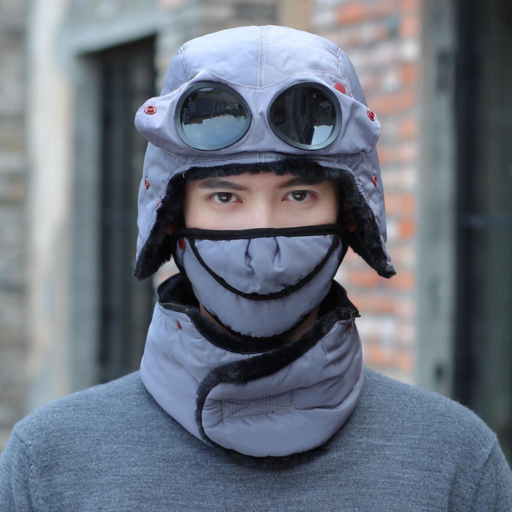 Unisex Fashion Thicken Warm Hat Windproof Winter Hats For Men Women Keep Warm Cap