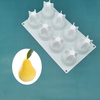 Silicone Cake Mold, French, Home Molds, Handmade Diy Mousse Mold, Eight-link Pear Baking Molds