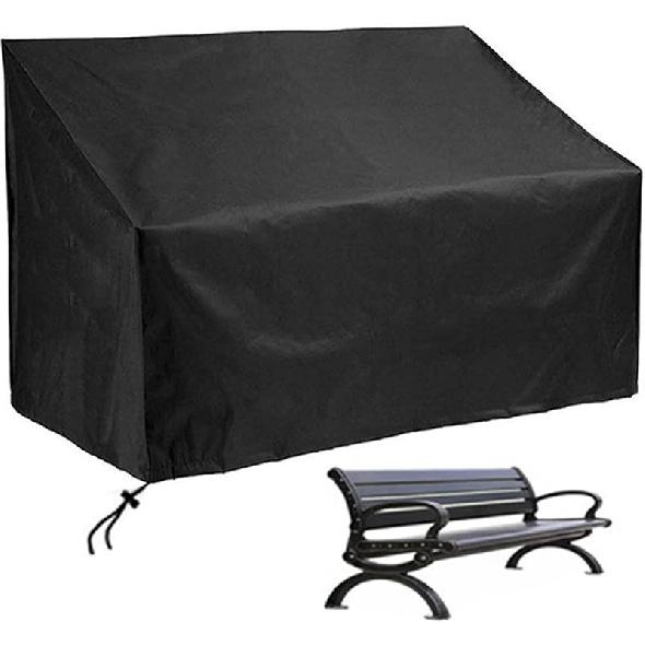 Outdoor Patio Furniture Covers, 2 Seater Garden Bench Cover Waterproof Patio Seat Cover Chair Cover Oxford Cloth Lawn Patio Couch Cover 52 * 26 * 35