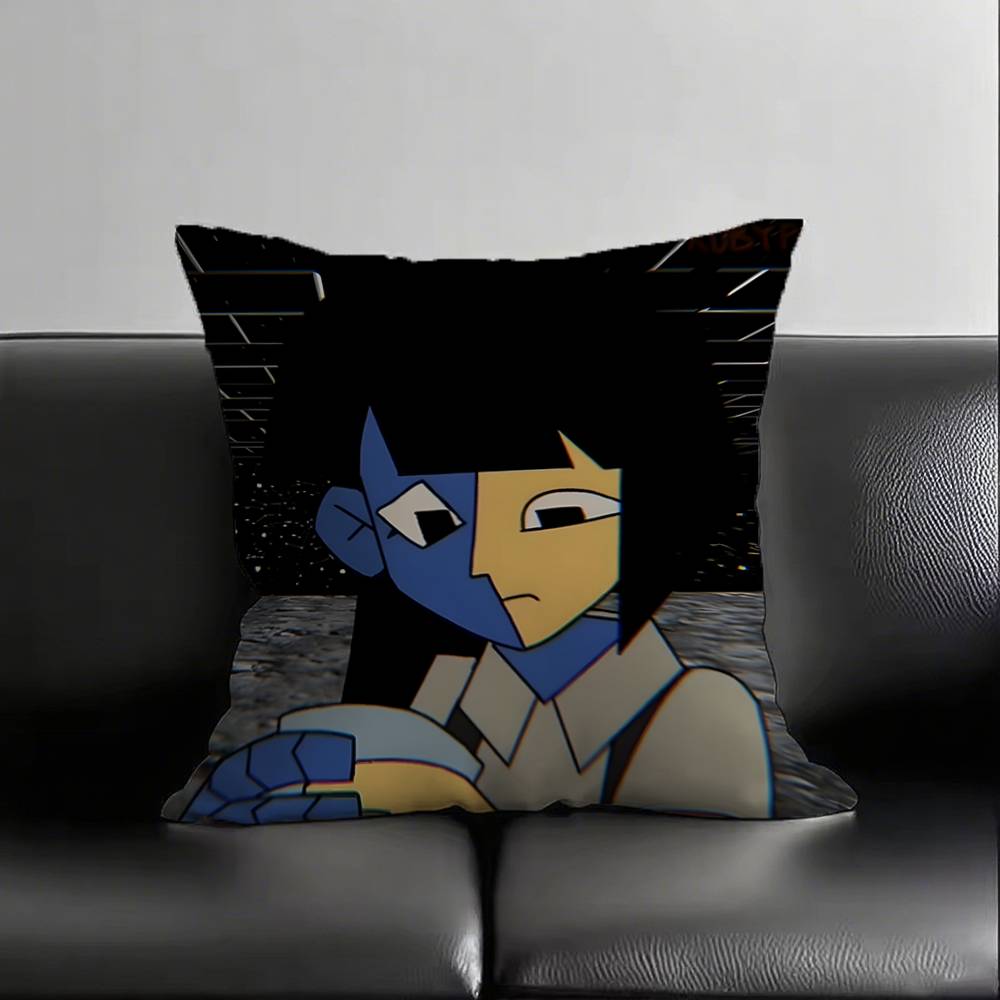 

1pc Ena Pillow Case Square Bedroom Sofa Leisure Comfort Cushion Car Living Room Home Decoration 16x16Inch