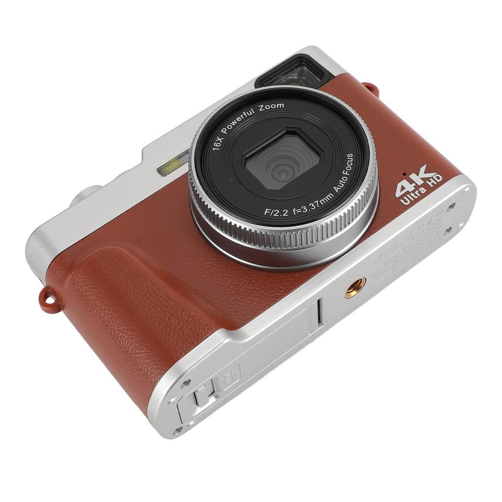 4K 48MP Digital Camera 2.8inch Screen Anti Shake 16X Digital Zoom Video Camera Compact Point and Shoot Travel Camera