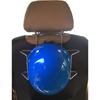 Hard Hat Holder for Truck Seat, Steel Hard Hat Racks with Rust Resistant Seat Back Storage, Gray
